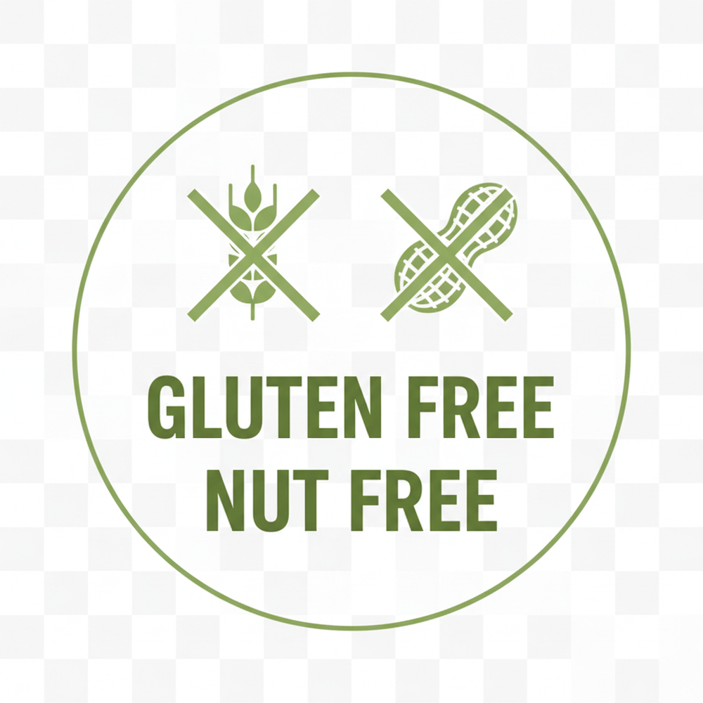 gluten free and nut free simple image